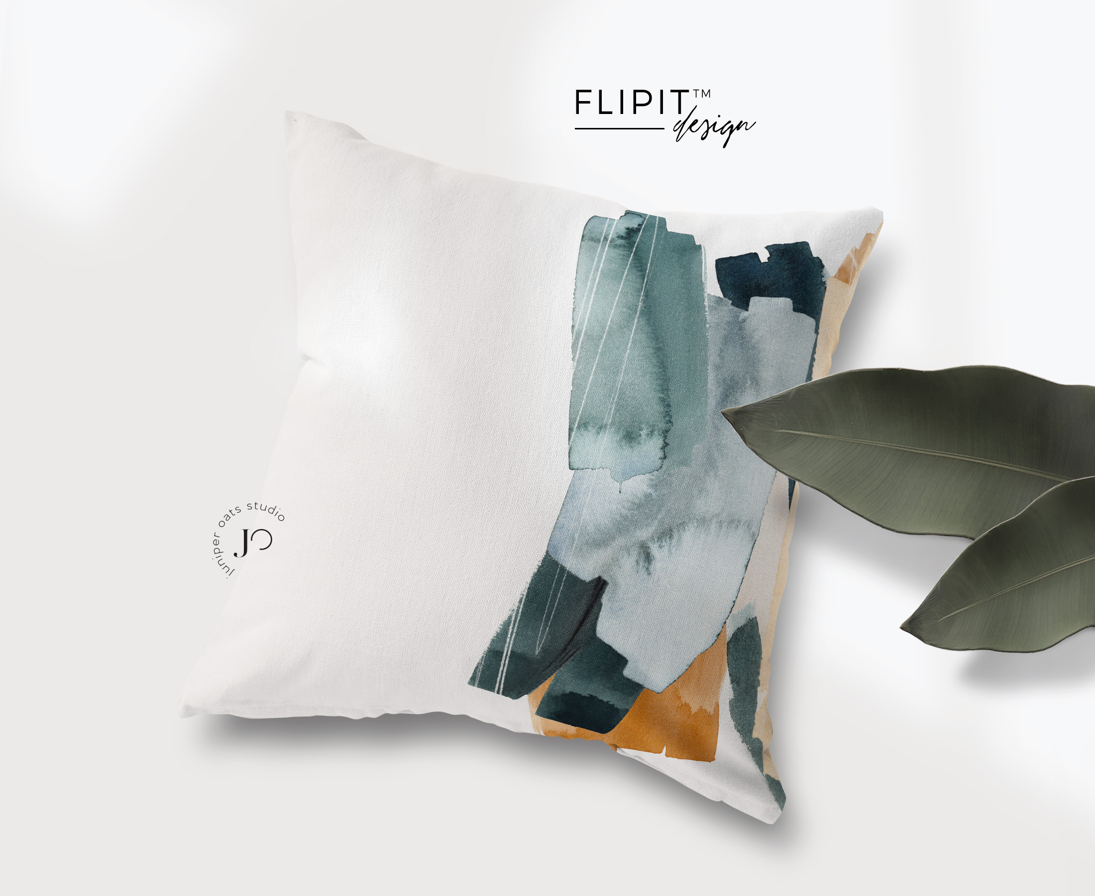 Juniper-minimalist-pillow-abstract-flower-front